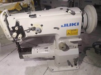 Original utilisé jukis LS-1341 robuste bras de cylindre industriel en cuir à point noué machine à coudre de sac pour les matériaux Épais