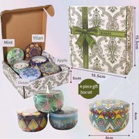 Lilin Kedelai Sumber Pabrik dengan Bunga Kering, Souvenir Pernikahan, Hadiah Ulang Tahun, Aroma Floral, Dekorasi Rumah, Lilin Wangi