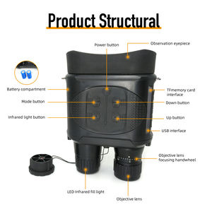 กล้องส่องทางไกล NV800PRO 1080P FHD สำหรับการล่าสัตว์, กล้องส่องทางไกลทั้งกลางวันและกลางคืน100% ความมืด - Product Image 3