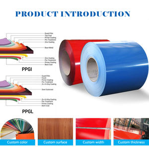 Tôle d'<span class=keywords><strong>acier</strong></span> galvanisée enduite de couleur de bobine de PPGI de 0.35mm pour la <span class=keywords><strong>plaque</strong></span> de galvanisation froide de matériaux de construction en métal de toiture - Product Image 2