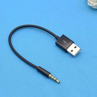 Kabel data antarmuka 3.5mm ke USB untuk mendengarkan musik di ponsel