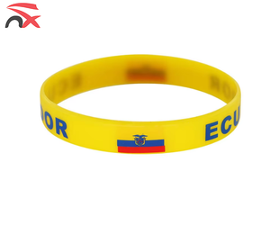 Bracelets en silicone élastiques de haute qualité, de différentes couleurs, avec drapeau du <span class=keywords><strong>Mexique</strong></span>, en promotion, pour cadeaux - Product Image 3