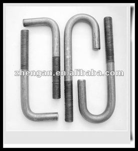 Crochets en J en acier galvanisé, vis à filetage métallique avec écrous pour suspension de tuyaux, support de câbles, quincaillerie de fixation - Product Image 3