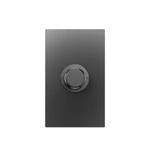 Botão de design retrô onda z, ponteira de metal para parede com botão para controle de direção em 5 pontas de parede