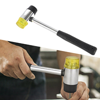 Marteau multifonctionnel en caoutchouc à double tête 25/30/35/40mm Marteau de protection amovible pour meubles pour installations de bricolage