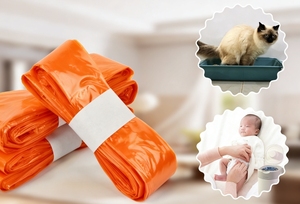 Sacchetti di ricambio Lihuida antiodore riciclabili per contenitori per pannolini, in pellicola PE continua per smaltimento rifiuti - Product Image 4