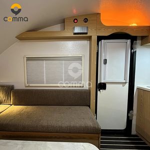 Caravana de Viaje, Camioneta <span class=keywords><strong>Camper</strong></span>, Dormitorio Tipo Campamento, Caravana en Forma de Lágrima con Baño y Ducha, Caravanas en Forma de Lágrima Más Económicas con Nevera - Product Image 4