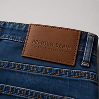 Étiquette en cuir PU gaufrée et débossée pour vêtements, jeans, casquettes – Commande en gros – Fabricant, fournisseur, OEM, ODM, usine