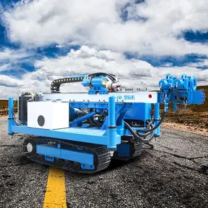 Pemasok Tiongkok mesin bor Diesel perayap lubang borepermukaan portabel pabrikan Rig pengeboran jangkar batu