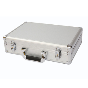 Hộp đựng bằng nhôm màu bạc đen, có khóa, in logo tùy chỉnh theo yêu cầu dành cho nam giới - Product Image 5