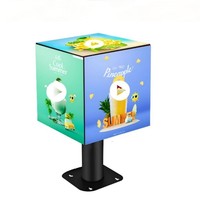 Schermo Pubblicitario Digitale LED di Nuova Concezione della Fabbrica FTYview, Creativo Poster LED Rotante Impermeabile per Esterni