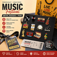 Badge en métal personnalisé en alliage de zinc avec logo en émail souple ou dur, idéal pour les souvenirs de festival, cadeaux promotionnels, OEM, ODM, vente en gros