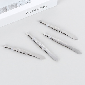 แหนบคิ้วแบบเฉียง 8.5 มม. สแตนเลสสตีล เครื่องมือเสริมความงามความแม่นยำสูง สำหรับใช้งานทั่วไป - Product Image 2
