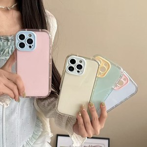 Nhẹ Nhàng Thanh Lịch Thạch Màu Hồng Màu Xanh Màu Xanh Lá Cây Tối giản Nghệ Thuật Trường Hợp Điện Thoại Cho iPhone 16 15 14 13 12 11 Pro Max Trường Hợp Dễ Thương Phim Hoạt Hình Mềm Bìa - Product Image 4