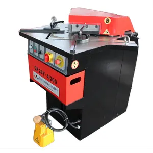 6X250mm Angle Adjustable Metal Sheet Steel Plate Corner Hydraulic Notching Machine