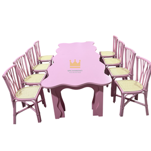 Silla Infantil de Ratán Hecha a Mano, Moderna y de Lujo, Silla Infantil Tejida Natural para Decoración de Eventos, Bodas y Hoteles al Aire Libre - Product Image 1