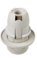 Petite douille de lampe à vis E14 SES avec certification VDE 250V, en matériau PC noir/blanc, pour lampe de table