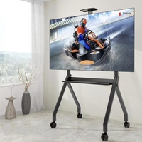 TV OLED KELMY 35 Inch, TV QLED Smart TV 75 Inch, Rak TV dengan Kabinet Elevador, Braket TV Konstruksi Logam