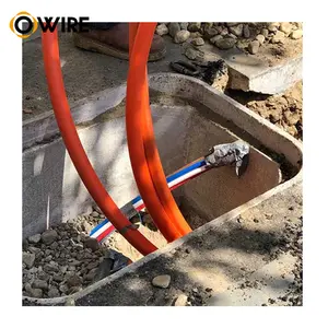 Cable de fibra soplada por aire trenzado de fábrica Owire GCYFY GCYFXTY Sm G652 Cable de fibra óptica multinúcleos Cable de fibra óptica de 2-144 núcleos