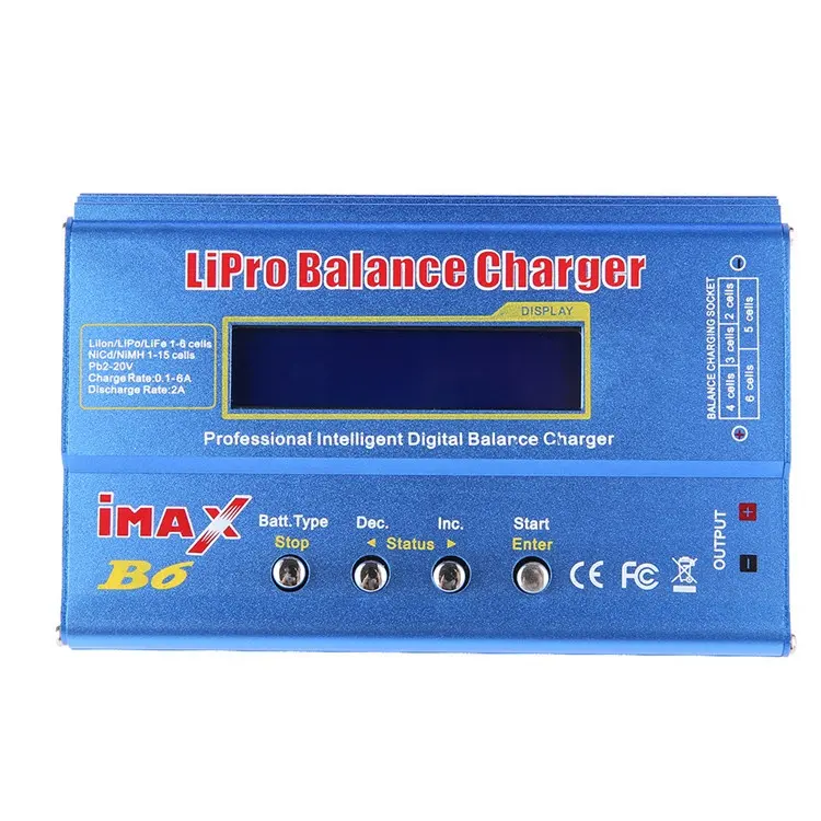 Iyi fiyat iMAX B6 80W pil vakum şarj cihazı lipo NiMh Li-ion ni-cd dijital RC şarj dengeleyici