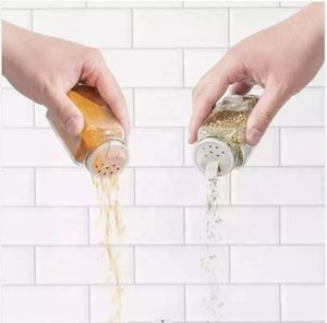 Bocaux en verre de 120 ml (4 oz) pour épices avec couvercle en bambou, bouteille carrée pour le stockage alimentaire, accès par carte magnétique - Product Image 2