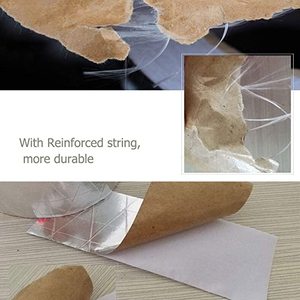 <span class=keywords><strong>Nastro</strong></span> Adesivo in <span class=keywords><strong>Alluminio</strong></span> FSK a 3 Vie Rinforzato Impermeabile Ignifugo Argentato per HVAC - Product Image 5