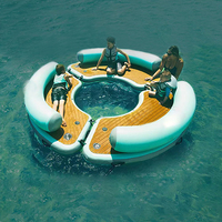 2023 nouveau Style gonflable flottant plate-forme natation eau île Jet Ski Dock tapis PVC matériel à vendre