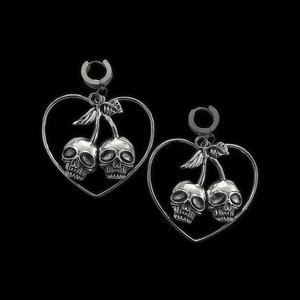 Boucles d'oreilles croix en forme de cœur en acier inoxydable, crochets d'oreilles unisexes, bijoux de mode personnalisés, Style 1, Style 2, Style 3 - Product Image 2
