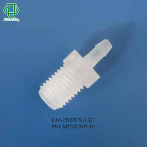 Conector de Tubería de Agua y Gas de Goma Suave con Rosca NPT de 1/16, Jiyou, Plástico PP, Rosca Externa, Recto, Venta al por Mayor - Product Image 5