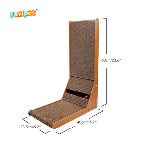 Famipet tappetino antigraffio per gatti in cartone ondulato di nuovo Design personalizzato con giocattolo a campana - Product Image 2