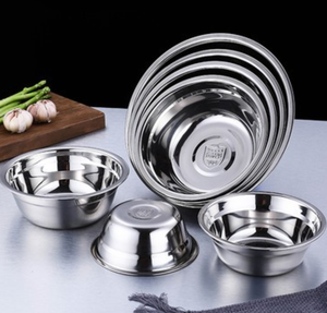 SFB72 304 Bac empilable en acier inoxydable épaissi, bol à riz, bassine à soupe, grande bassine à légumes pour hôtel, cantine, cuisine moderne et minimaliste - Product Image 4