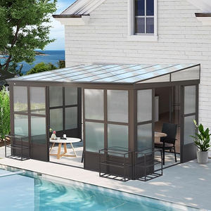 Véranda en verre populaire pour jardin extérieur, isolée thermiquement et économe en énergie, petite maison de jardin en verre pour l'extérieur - Product Image 6