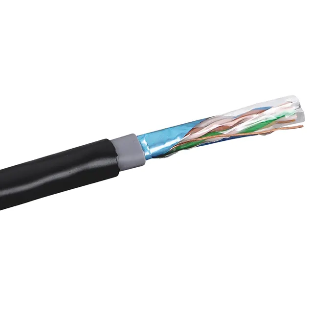 Cat 5 STP Cable 24AWG Solid Copper Cable FTP Outdoor Category OEM ODM Cat 5E UTP Cable With CE CB