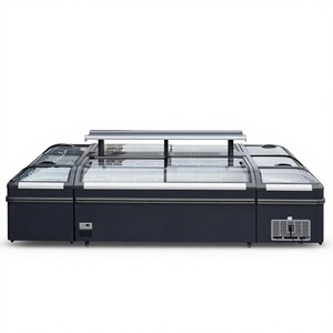 Vitrine réfrigérée Arc Island pour pains cuits à la vapeur, boulettes, fruits de mer surgelés, congélateur commercial et domestique, couleur personnalisable - Product Image 1