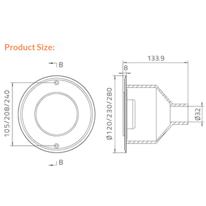 EMAUX EL-F <span class=keywords><strong>Fontaine</strong></span> de <span class=keywords><strong>piscine</strong></span> et spa en acier inoxydable avec cascade, douche LED, sûre, durable, <span class=keywords><strong>pour</strong></span> usage familial et commercial, 9W 12V, alimentation par batterie - Product Image 4