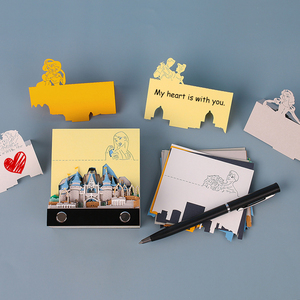 Château de Cendrillon, <span class=keywords><strong>princesse</strong></span> de conte de fées, Blanche-Neige, artisanat en papier 3D, bloc-notes, cadeaux de vacances pour enfants - Product Image 3