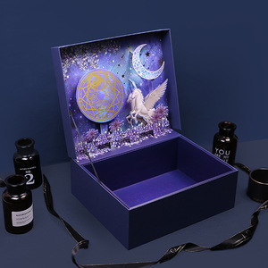 Caja <span class=keywords><strong>de</strong></span> Presentación <span class=keywords><strong>de</strong></span> Lujo Personalizada <span class=keywords><strong>de</strong></span> 1800 g/m² con Arte Tridimensional en Relieve para Empaque <span class=keywords><strong>de</strong></span> Cosméticos y Fragancias <span class=keywords><strong>de</strong></span> Alta Gama, Kit <span class=keywords><strong>de</strong></span> Maquillaje y Relaciones Públicas - Product Image 3