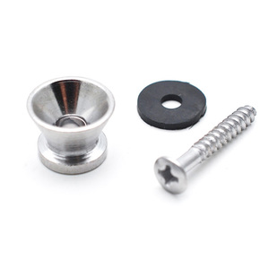 Ukulélé Acoustique Classique Électrique Basse Guitare Sangle Serrure StrapLock Verrouillage Chevilles Broches Métal Fin Boutons Or - Product Image 1