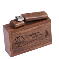 Regalo Promocional, Nueva Memoria USB 2.0 de Madera de 4GB-128GB con Certificación CE para W012 en Existencia, Garantía de 3 Años, Logotipo Personalizado Gratuito