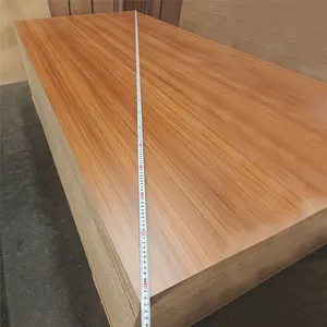 5.5mm 9mm 12mm 15mm 18mm trắng melamine phải đối mặt với 4x8 melamine giấy nhiều lớp MDF 15mm trắng MDF cho đồ nội thất MDF Board