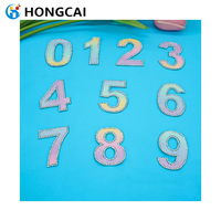 Cristal strass Alphabet patchs Hotfix lavable fer sur tissu acrylique strass lettre Applique transfert impression produit