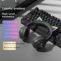 Casque sans fil personnalisable à oreilles de chat, tendance, pour son stéréo, lumières scintillantes, indicateur de batterie, pour enfants