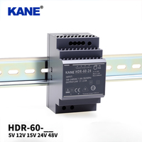 Fuente de Alimentación Ultra Delgada de 60W, 52.5 mm, 3SU HDR-60, para Riel DIN, 5V 12V 15V 24V 48V AC/DC SMPS, para Control Industrial y Automatización de Edificios