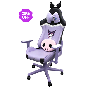 Silla Gamer Kuromi Morada con Reposacabezas Extraíble, Nueva, Superventas, Asiento Suave para Computadora, Silla de Juego para Niños - Product Image 2
