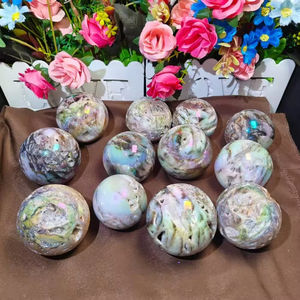 Esfera de Cristal de Esferalita Aura al por Mayor, Bola Decorativa Pulida de Feng Shui para el Hogar, Oficina y Regalo de Pascua - Product Image 4