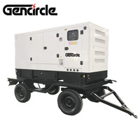 Remolque montado 15 kva Fase 3 generador diesel 10kva 20kva generador móvil