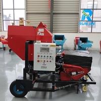 Presse à balles diesel automatique pour le foin, la paille et l'ensilage Machine à emballer Machine à balles rondes Prix pour la ferme