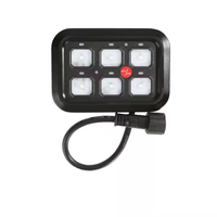 12V 60A LED Touch Pad Switch Panel 6 Gang On-Off Control Caractéristiques étanches