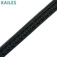 KAILES(KLS) Série K44S 32A 21C13+3C19 RS485 PDU en aluminium noir pour rack, 24 prises, 200-240VAC, OEM/ODM, centre de données