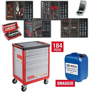 USAG - U05188201E Gabinete de rodillos Sprint-6 cajones (vacíos)-EAN 8001150004513 ARMARIOS DE TALLERES RODANTES CON JUEGOS DE HERRAMIENTAS - Product Image 5